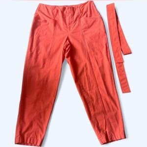 Women's High-Rise Tapered Ankle- A New Day Coral Pants Size 12 NWT